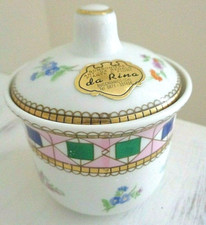 DEPOS T. Limoges Porcelain Chutney/Sugar Floral Bowl with Lid "NEW"