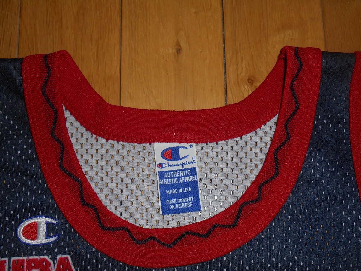 Vintage 1996 Champion GRANT HILL Team USA Dream Team 3 Authentic