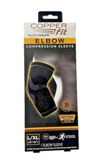 Copper Fit WorkGear Elbow Compression Sleeve Professional Grade - L/XL - 12  -15"