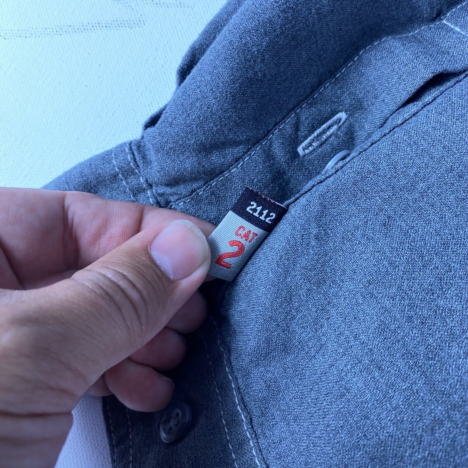 Carhartt FR Button Down Up Shirt Adult XXL Gray F… - image 8