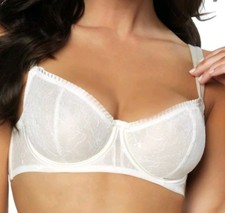 Paramour by Felina 115004 Decadent Semi Demi Underwire Bra Ivory 32C