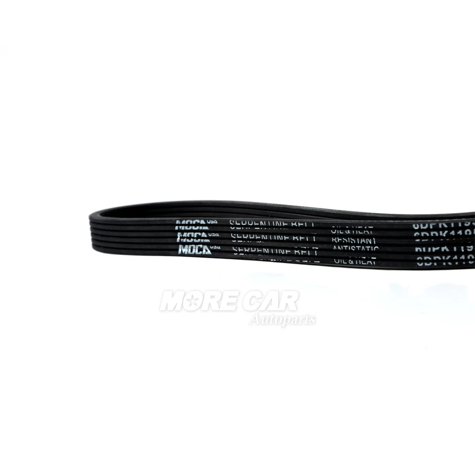 EPDM Serpentine Belt 6DPK1195 for 1998-2006 Volkswagen Golf Beetle Jetta Audi TT - Image 4 of 4