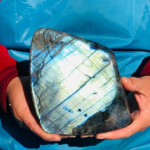 3.91LB Large Natural Gorgeous Labradorite Quartz Crystal Stone Specimen Healing - Picture 2 of 16