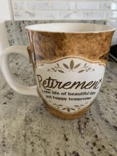 Carson 64334 Retirement 4.5 inch Height Printed Ceramic Boxed Mug 15-ounce