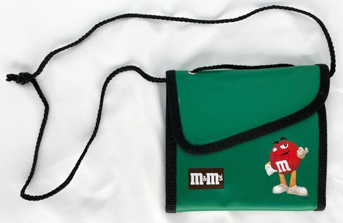 M&M s Vintage Crossbody Bag Photo Album Book Portfolio w/ Strap Trapper Keeper