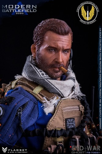 STOCK Flagset 1/6 Modern Battlefield End War Ghost 12" Figura Masculina Modelo FS73031 - Imagen 9 de 12