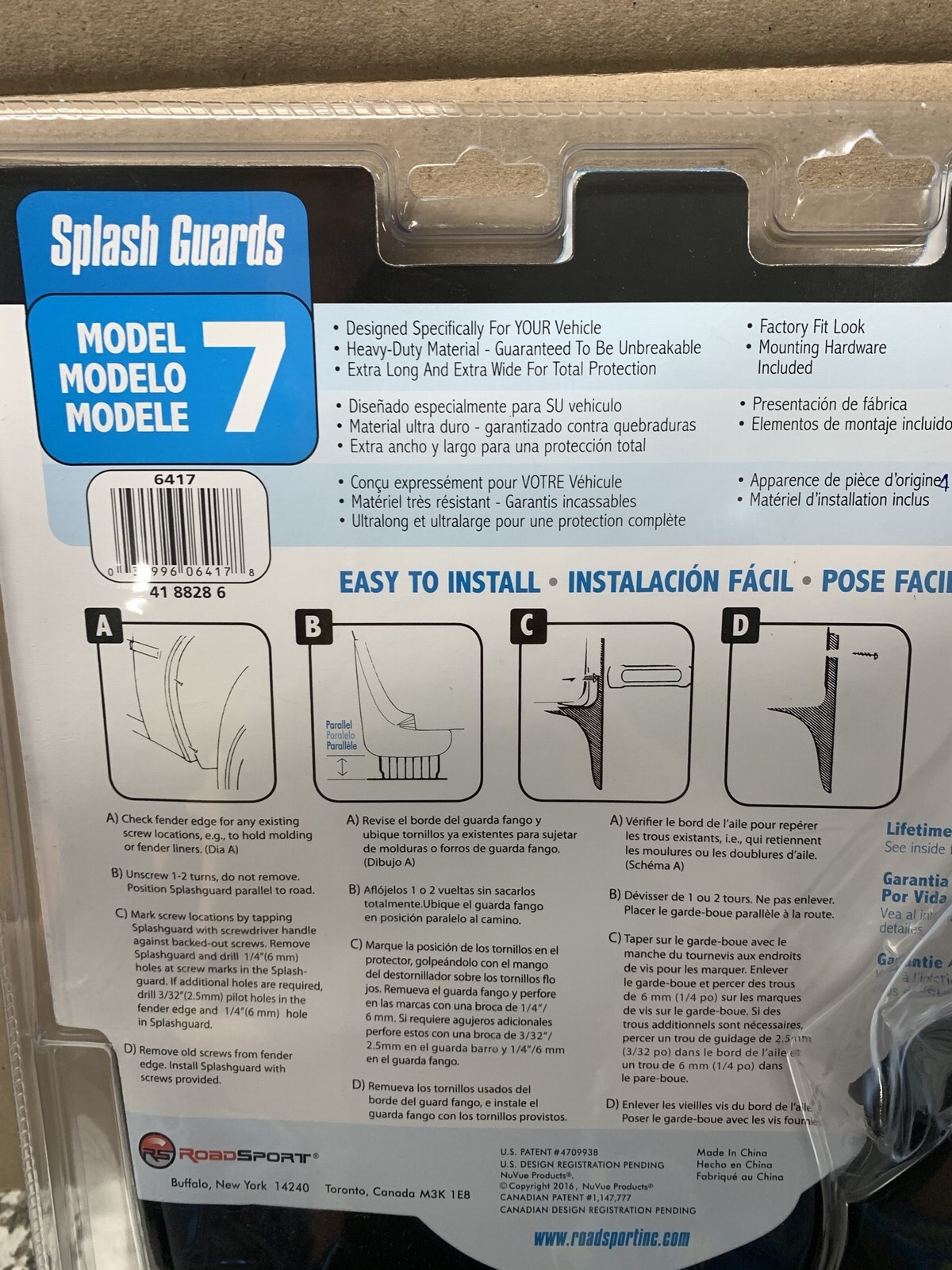 Roadsport 6417 Pro Fit Splash Guards / Mud Flaps eBay