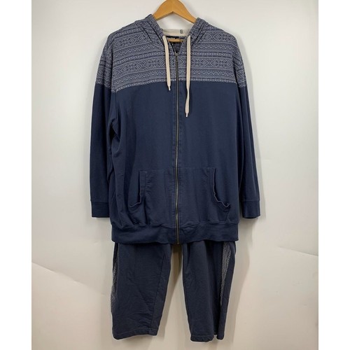 KingSize Men's Big & Tall French Terry Snow Lodge Hoodie Lounge Set Size XL - 第 1/19 張圖片