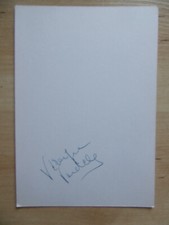 Veronique Vendell autograph signed 10x15 cm index card