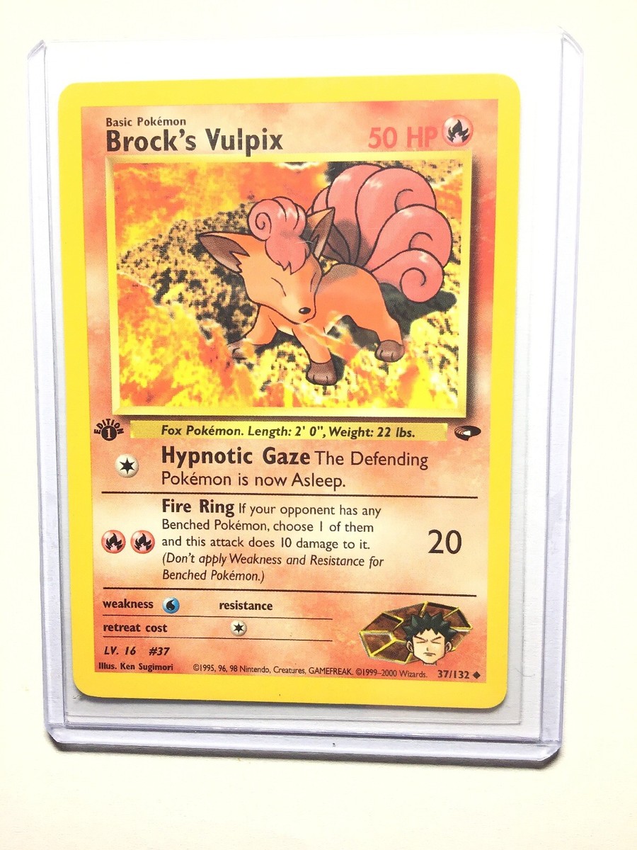 BROCKS VULPIX 37/132 タケシのロコン 英語版ポケモン BROCK'S VULPIX - 1st Edition Gym Challenge - 37/132 - Uncommon