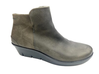 Ecco Womens Skyler Boot Size 7 Waterproof Chelsea Bootie Low Wedge Heel Shoe