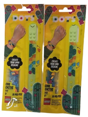 Lego DOTS Polybag 41922 Cool Cactus Bracelet 33pcs New Sealed 2021 Lot Of 2