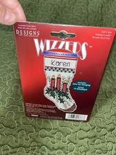 Designs For The Needle 3x5 Holiday Candle Stocking Cross-stitch Ornament Kit