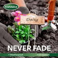 Metal Plant Labels Weatherproof 25 Pack Stainless Steel 304 Garden Label Markers