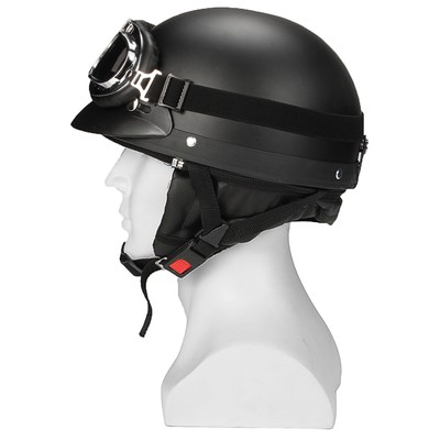 Halbschalenhelm Halbhelme Mit Visier,Motorradhelm Mit ECE Genehmigt Brain-Cap Halbschale Roller-Helm Scooter-Helm Jet-Helm Retro Für Erwachsene Herren Damen (Color : 7, Size : M(57~58cm