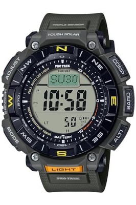 CASIO PRO TREK PRG-340-3JF Solar Triple Sensor Hiking Watch Green Japan New