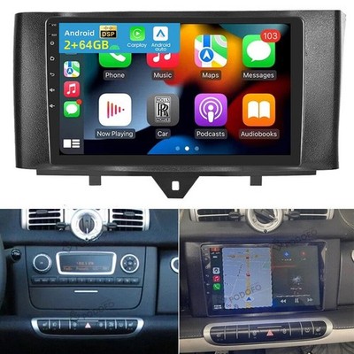 For Mercedes Benz Smart Fortwo 2011-2015 Android 15 Car Stereo Radio GPS CarPlay