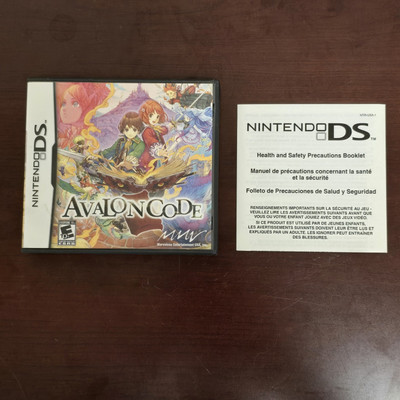 AVALON CODE (Nintendo DS) Insert, and Case Only