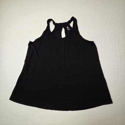 GAIAM Black Athletic Yoga Top - XL   Black