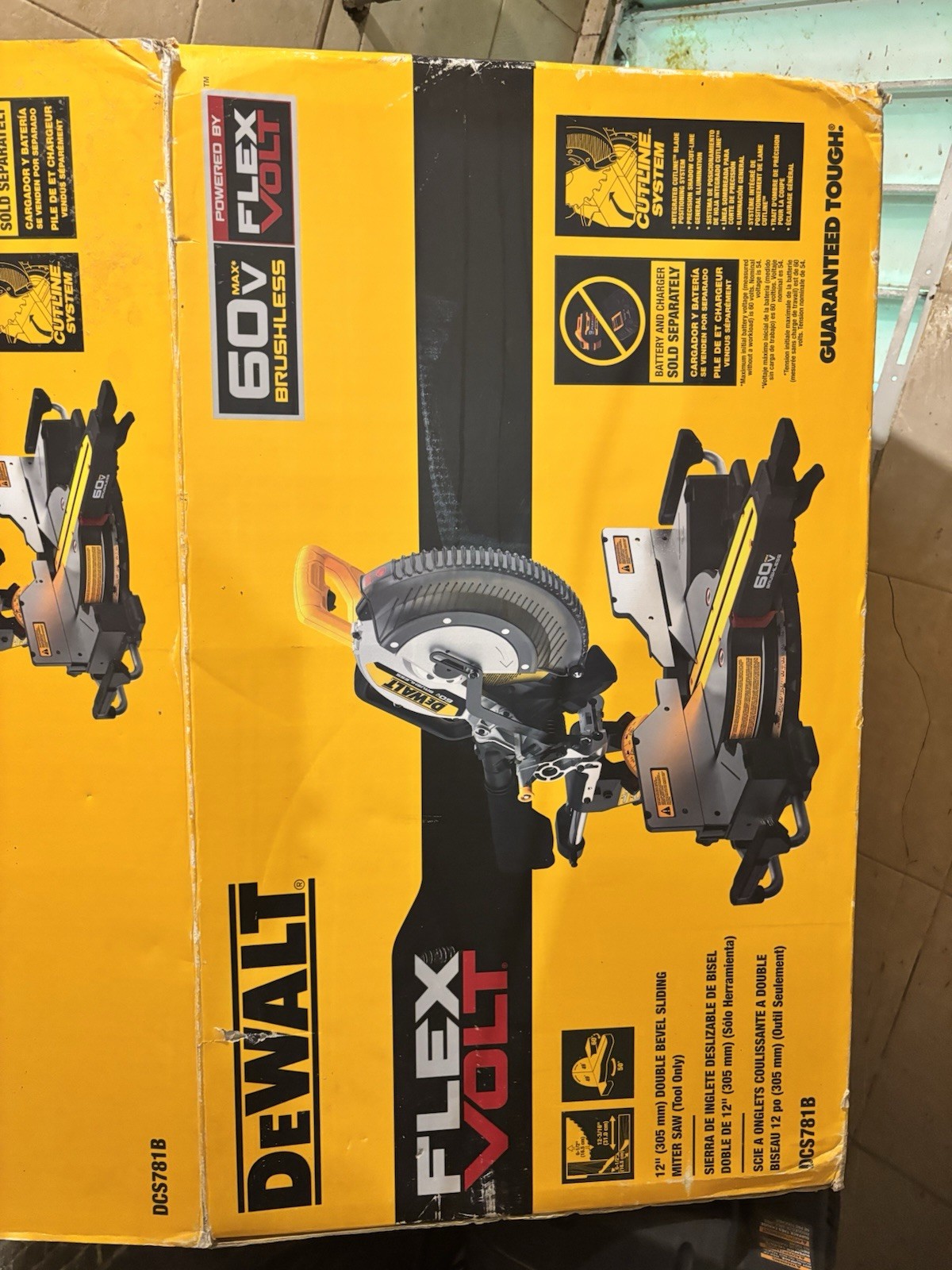 DEWALT FLEXVOLT 60V Brushless 12" Double Bevel Sliding Miter