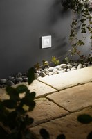 LED Einbauleuchte AußEn Weiß Glas Aluminium IP65 B:10 Cm 3000 K Garten