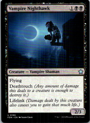 Vampire Nighthawk () 186 Magic: The Gathering Foundations LP
