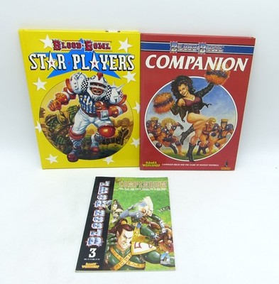 Blood Bowl Star Players Companion Compendium Regelbuch 3 Stück Englisch