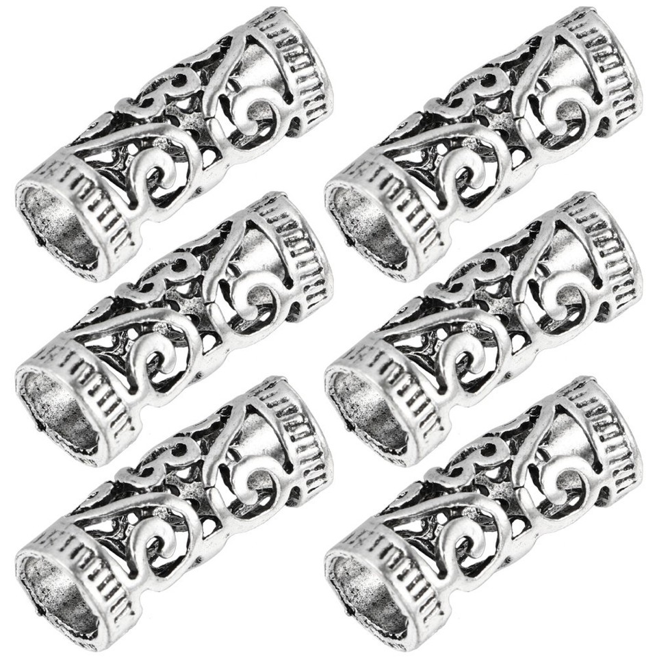 6 Pcs Hair Cuffs for Women Braid Rings Dreadlock Accessories Dreadlocks ...