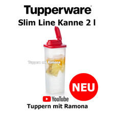 Tupperware Slim Line Kanne 1l oder 2l Saftkanne Milch Wasser, Likör ansetzen etc