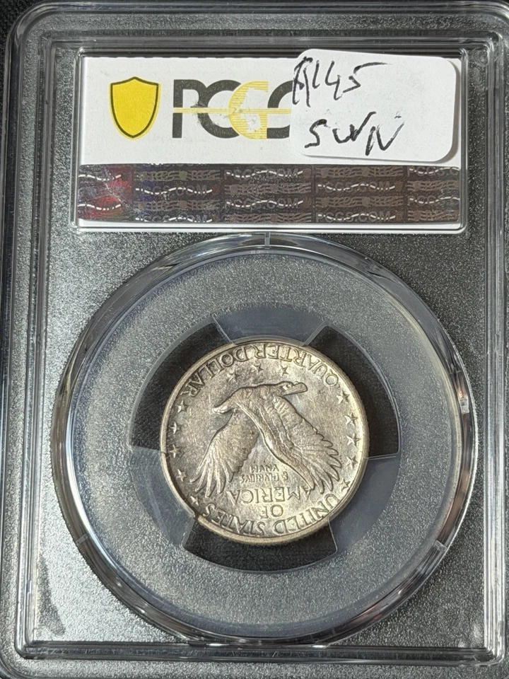 1917-D PCGS XF40 Type 2 Standing Liberty Quarter - Image 2 of 2