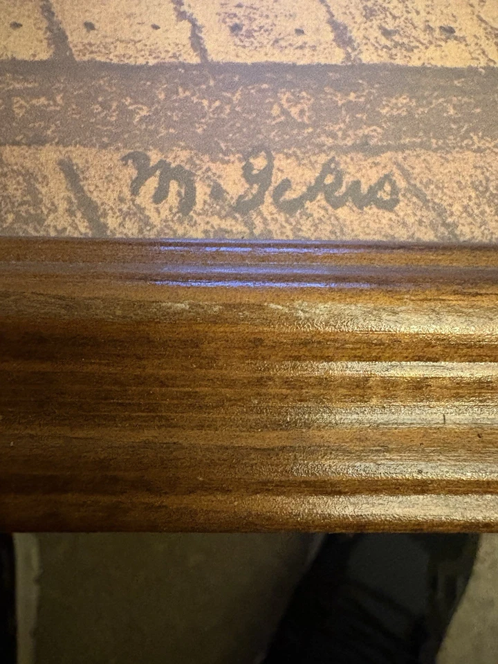 Impresión de arte popular vintage firmada por Marguerite Ickes Foto 2 de 2