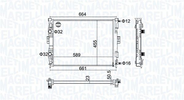 Magneti Marelli 350213160600 KüHler, MotorküHlung FüR Renault-image