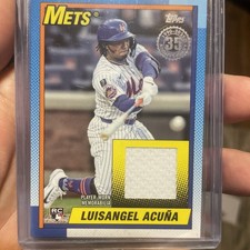 2025 Topps Update Series - 1990 Topps Baseball Relics Luisangel Acuna...