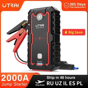 UTRAI Jump Starter Power Bank 2000A /1000A Portable Car Battery Starter For 12V