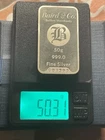 Baird & Co 999.9 Fine Silver Bar 50 Grams Pre-owned Bar With Serial Number