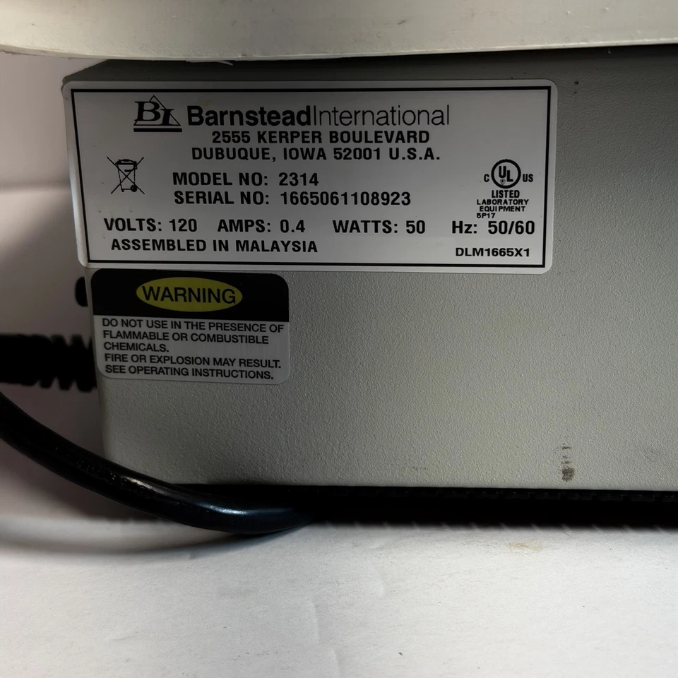 Agitador orbital Barnstead Lab-Line 2314 rotador de velocidade variável, veja o vídeo. - Imagem 3 de 4