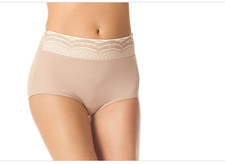 Warner's Women's No Pinching. No Problems. Brief Panty with Lace NWT