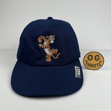 Vintage Disney Store Tigger Dad Hat Navy Embroidered Adjustable Strapback Cap