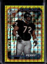 2024 Topps Chrome William Perry Yellow Geometric Refractor #/75 Bears