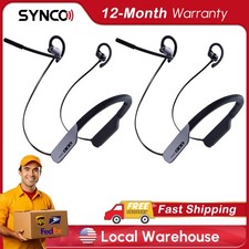 SYNCO XTALK S2 Wireless Intercom Headset 820ft Neckband Design for Outdoor 2Pcs