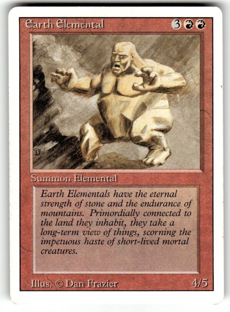 Earth Elemental Revised Edition Regular MTG