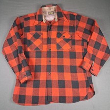 Vintage 1940s BIG YANK Buffalo Plaid Wool Shirt - Large - Lumberjack Work