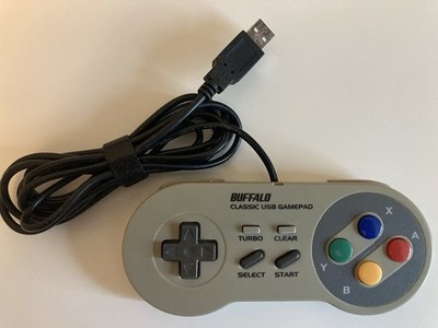iBUFFALO SNES Classic USB Controller 8 Button Pad Windows PC Retro Gaming