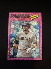 Luis Arraez 2026 Topps Heritage Chrome Pink Sparkle Refractor #293 Padres