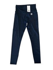 NWT Kicksies Women's Size S Navy Blue High Waist Activewear Elasticated Leggings