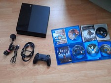 Sony PlayStation 4 PS4 500 GB Console Bundle w/ DualShock 4, Cables & Games