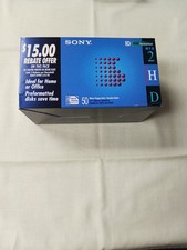 50 Pack Sony IBM Formatted Floppy Disks 3.5" Diskettes New Open Box UPC Cut Out