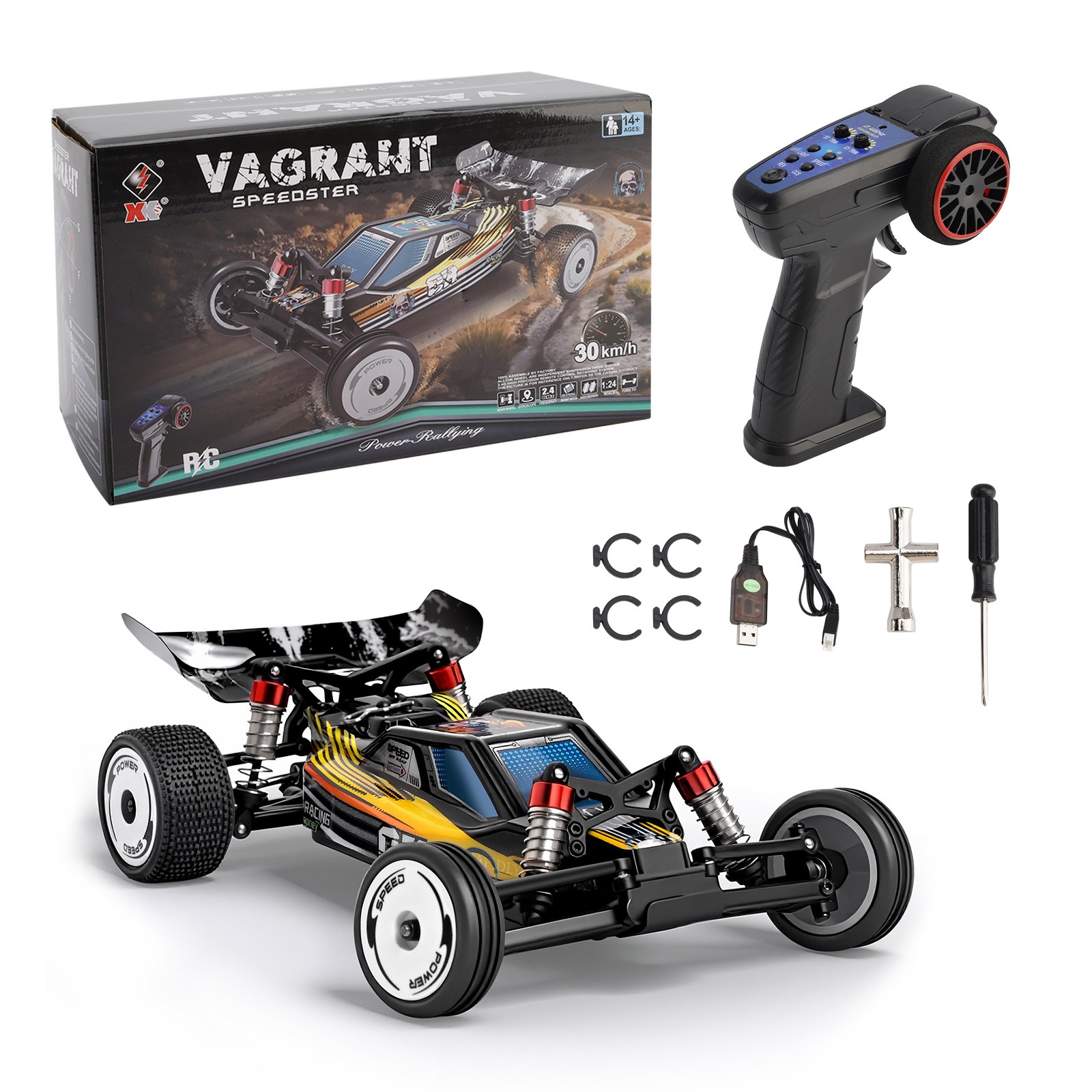 Wltoys 244016 2.4G 1:24 Scale 2WD HighSpeed Racing Off Road 