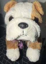 Animal Alley Bulldog Baby Puppy Light Brown White Stuffed Animal Plush Dog 10