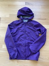 Magellan Youth L Purple Lightweight Windbreaker Jacket Lined with Hood